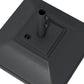 Square Umbrella Base with Wheels, 99 lbs Water or 132 lbs Sand Filled, with Double Adjustable Knob, Black