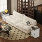 Set of 2 Side Tables, Night Stands with Charging Outlets, White