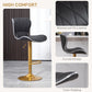 Counter Height Bar Stools Set of 2, Adjustable Height Bar Chairs with Swivel Seat, PU Leather Upholstery