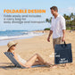 2 Pieces Beach Lounge Chair, Outdoor Folding Chaise Lounge Set w/ Pillow for Sunbath, Snap, Beige