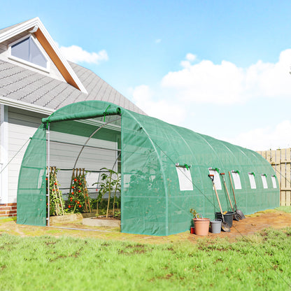 26' x 10' x 6.6' Steel Walk-In Tunnel Greenhouse