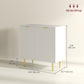 Sideboard Buffet Cabinet with Metal Legs - White