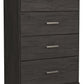 Belachime - Charcoal - Four Drawer Chest