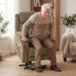 Power Recliner Chair with Massage, Electric Lift Chair for Elderly with Side Pockets, 2 Memory Positions, Remote, Brown