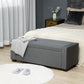 Flip Top Storage Bench Ottoman - Light Grey