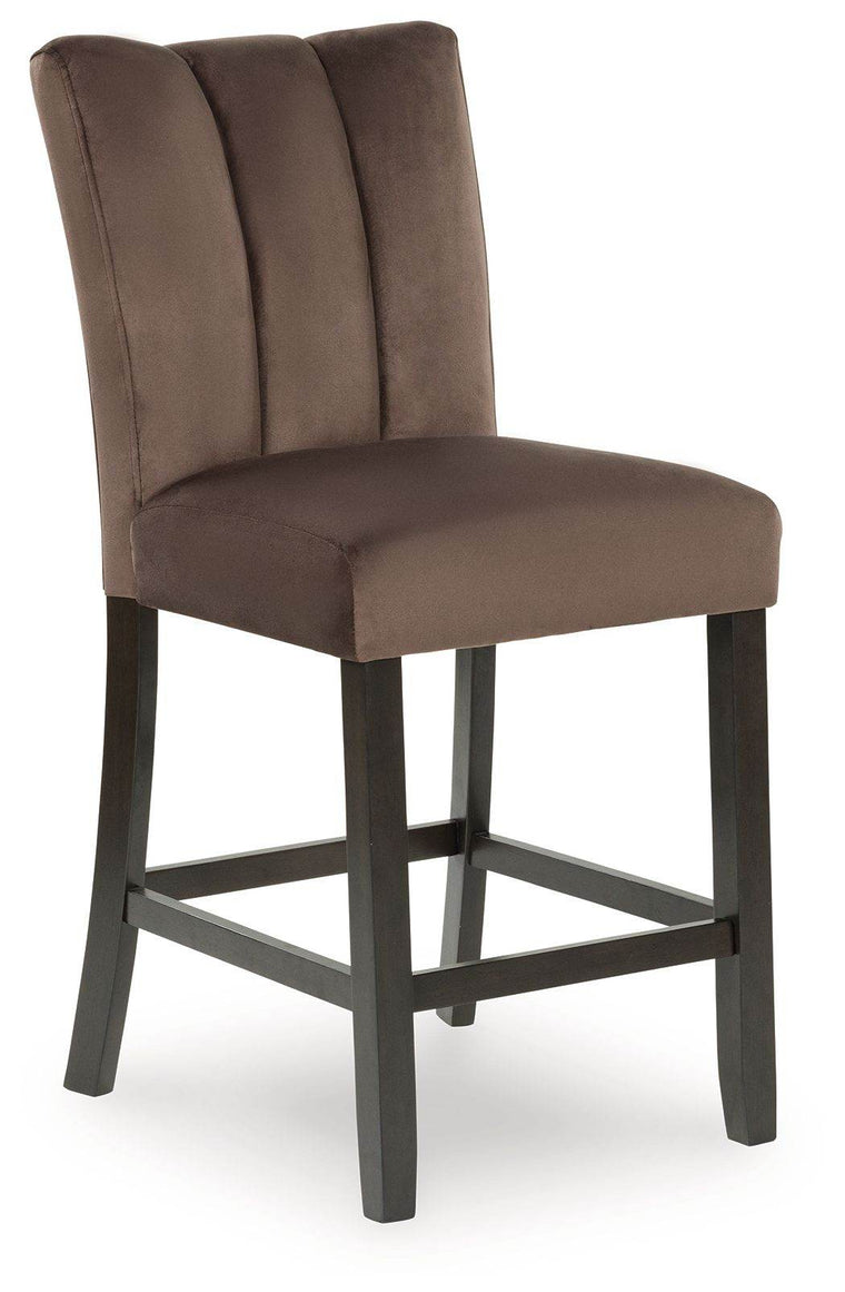 Jeshina - Mocha - Upholstered Barstool (Set of 2) - Forward Furniture
