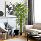 6 FT Artificial Tree Bamboo Tree Fake Plants in Pot for Home Office Living Room Decor, Green