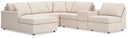 6 Pc. Sectional With Laf Corner Chaise And Storage Console