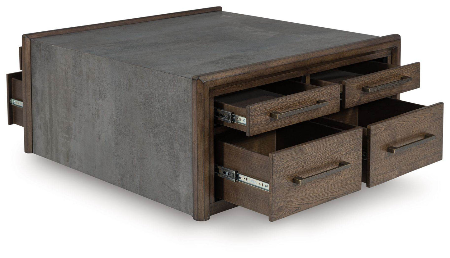 Kallenny - Brown / Gray - Square Cocktail Table - Forward Furniture
