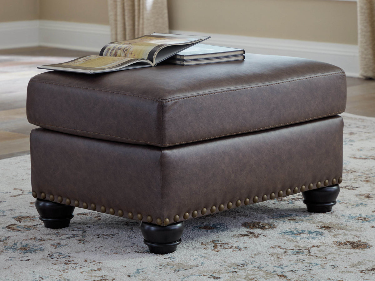 Roxmere - Umber - Ottoman - Forward Furniture