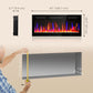 42" Thin Electric Fireplace, Freestanding, Wall Mounted Fireplace Heater with Eco Mode, Auto Switch, Remote, 1500W