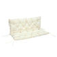 2 Seater Garden Bench Cushion, Soft Thick Outdoor Non-Slip 2 Seater Soft Pad With Backrest for Garden Patio, 52" x 43" x 4", Beige