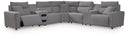 7 Pc. Power Reclining Sectional With Console And Audio Console