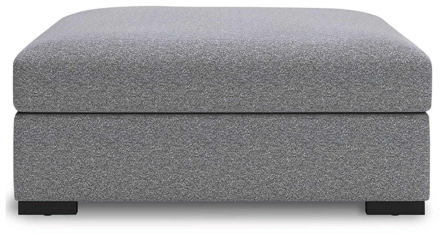 Bealton - Salt And Pepper - Oversized Accent Ottoman