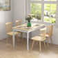 47" Farmhouse Dining Table with Pine Wood Frame - Natural