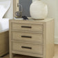 Calmoro - Three Drawer Night Stand - Gray
