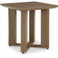 Serene Bay - Dark Brown - Square End Table