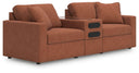 3 Pc. Sectional With Audio System Console
