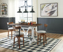 5 Pc. Table, 4 Swivel Barstools