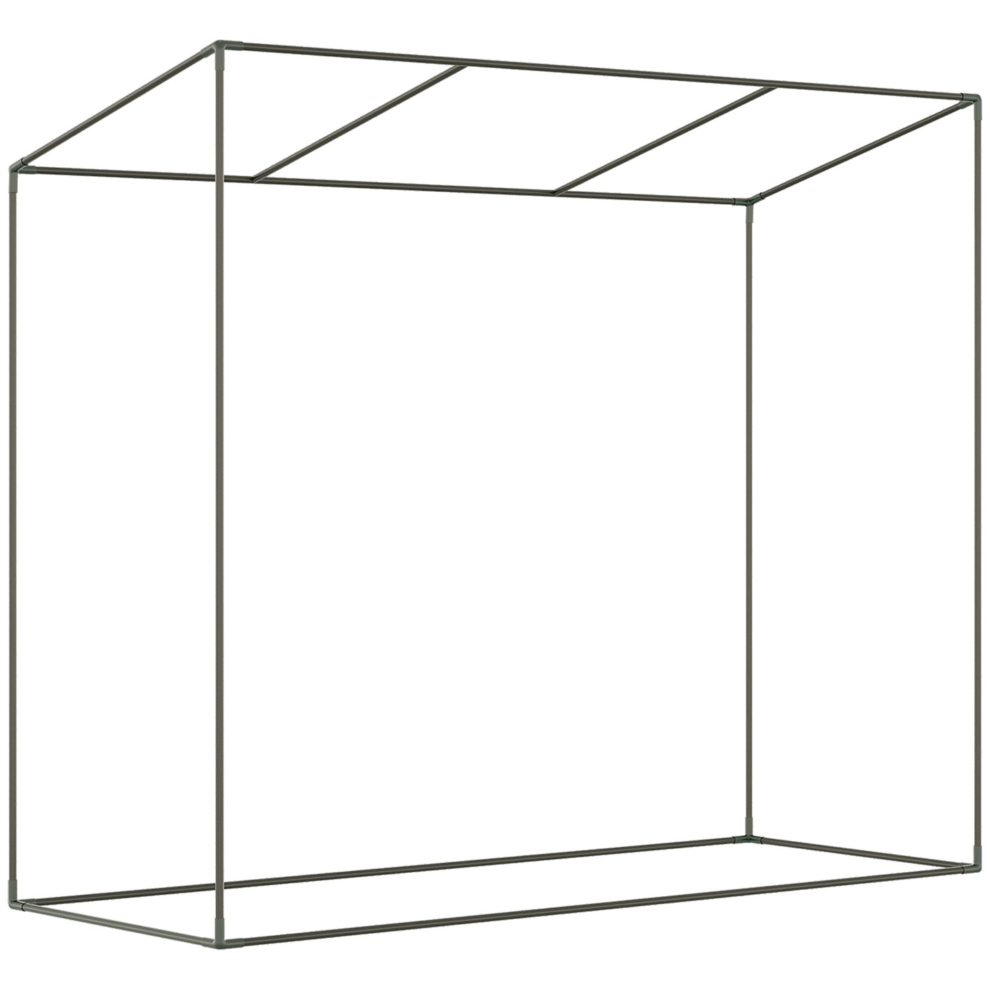6.6' x 2.5' x 5.5' Patio Hot House, Walk-in Garden Greenhouse with Steel Frame, Door, Window for Balcony, Patio, White