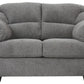 Allmaxx - Pewter - Loveseat