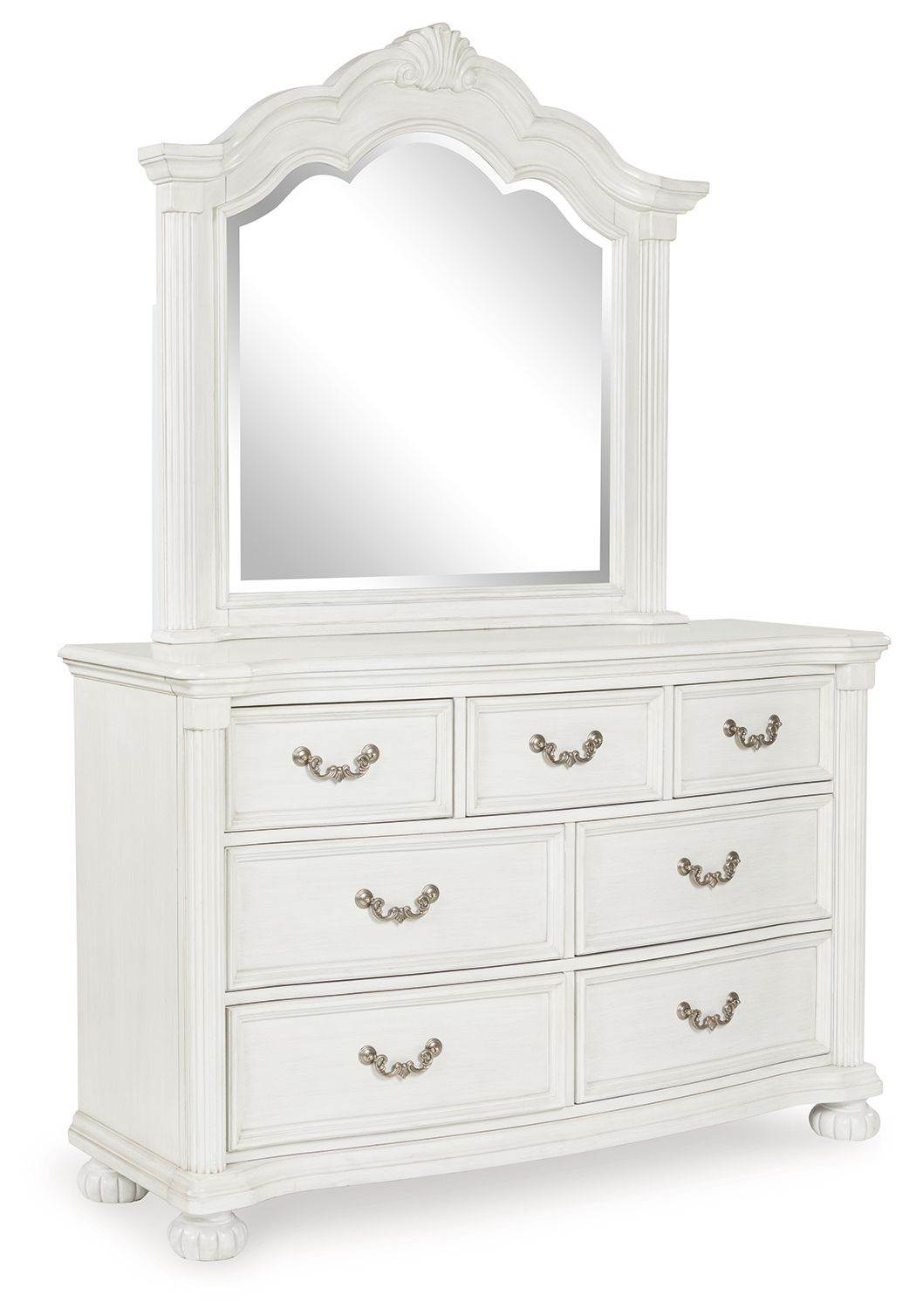 Montelaine - Dresser And Mirror - Antique White