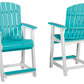 Eisely - Turquoise / White - Barstool (Set of 2)