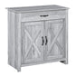 Farmhouse Sideboard Buffet with Barn Doors - Grey