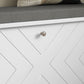 Shoe Storage with Seat, Upholstered Hallway Bench, Shoe Bench with Flip Drawer, Adjustable Shelf for 8-10 Pairs of Shoes