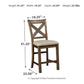 Moriville - Beige - Upholstered Barstool (Set of 2) - Forward Furniture