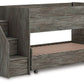 Frandern - Gray - Twin Over Twin Loft Bed