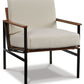 Tilden - Accent Chair - Ivory / Brown