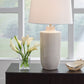 Cylener - Off White - Ceramic Table Lamp