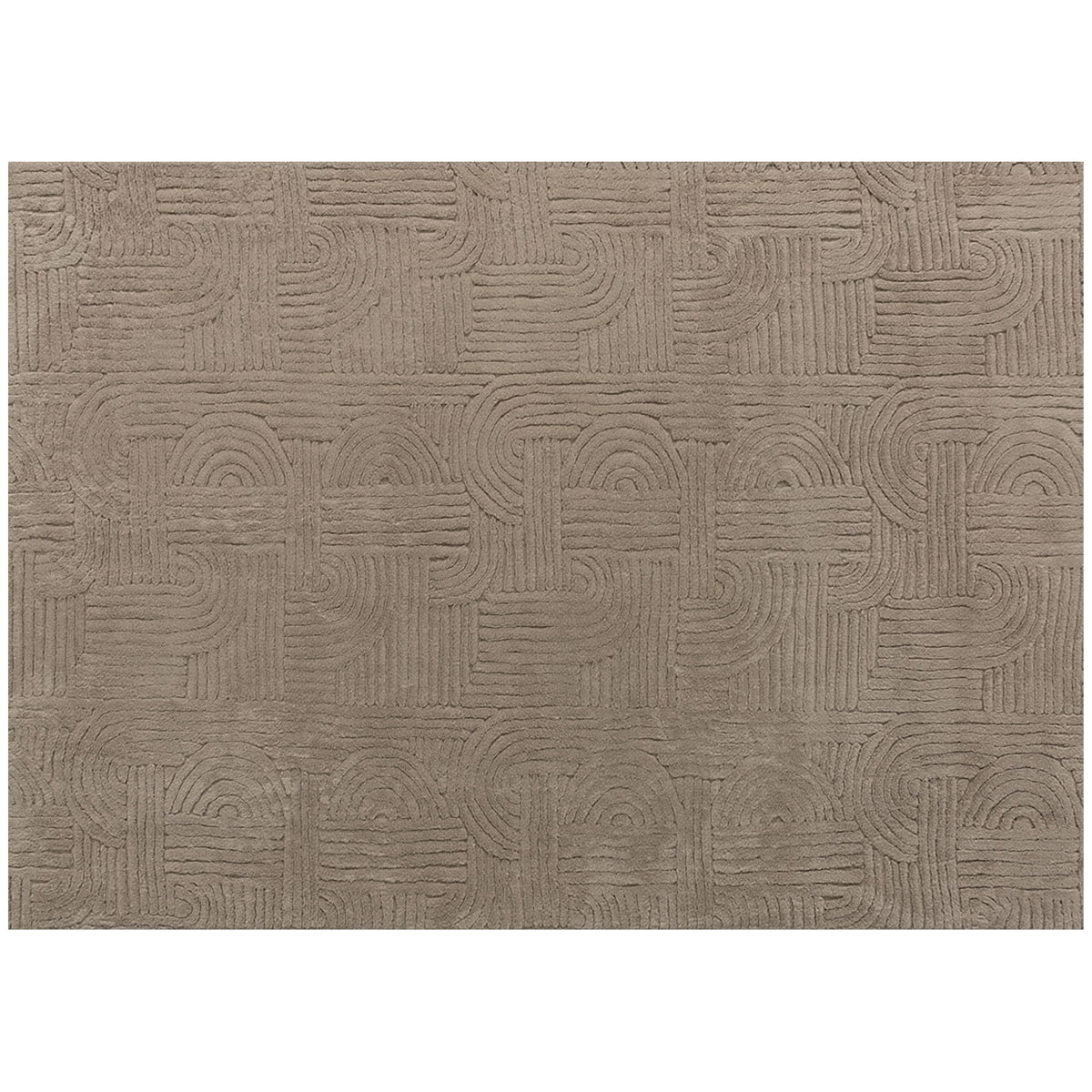 7.5x9.5 Area Rug, Luxurious Faux Fur Rug, Non-Slip Floor Carpet for Living Room, Bedroom, Dining Room, Tan