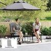 Outdoor Seat Cushion with Back, Outdoor Chair Cushion with Ties and Adjustable Strap, UPF 20+Non-Slip Patio Cushion Replacement for Outdoor Chair, Light Grey
