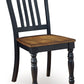 Clorazi - Dining Room Side Chair (Set of 2) - Black / Brown