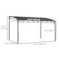 10' x 13' Outdoor Pergola with UV30+ Protection Canopy, Durable Steel Frame Sun Shade Shelter for Porch, Patio, Deck and Backyard Outdoor Living, Dark Grey