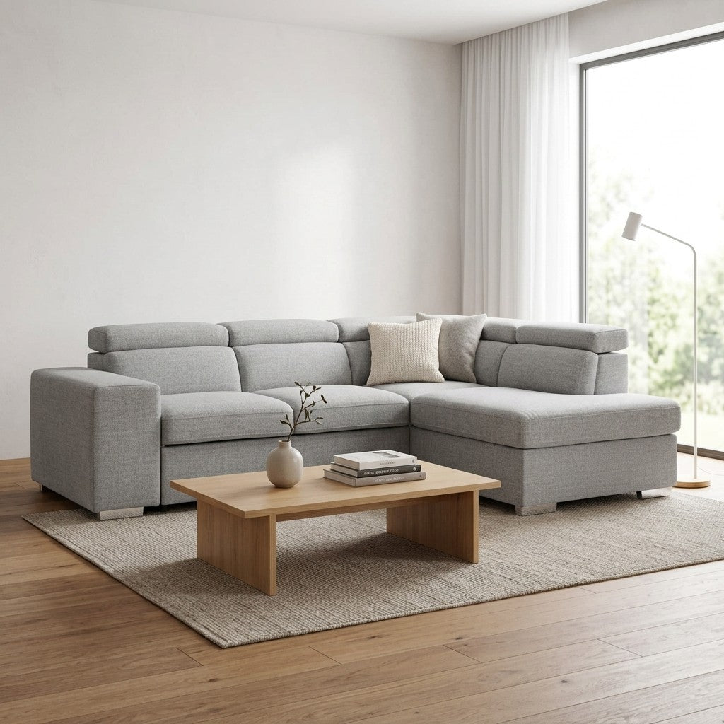 Bel Air Storage Sectional Sofa Bed — Reversible Chaise