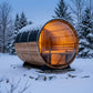 Aurora Panorama Barrel Sauna — 6 to 8 Person Outdoor Sauna