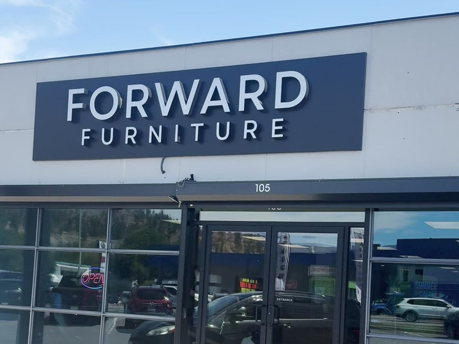 Forward Furniture Kelowna storefront at 2495 Enterprise Way, Unit 105