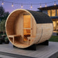 Nordic Porch Barrel Sauna — 4 to 6 Person Outdoor Sauna