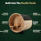 Nordic Porch Barrel Sauna — 4 to 6 Person Outdoor Sauna