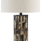 Ellford - Black / Brown / Cream - Poly Table Lamp