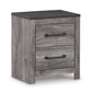 Bronyan - Dark Gray - Two Drawer Night Stand