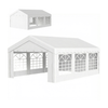 20'x13' Heavy Duty Event Tent Gazebo Portable Sun Shelter with Sidewalls White