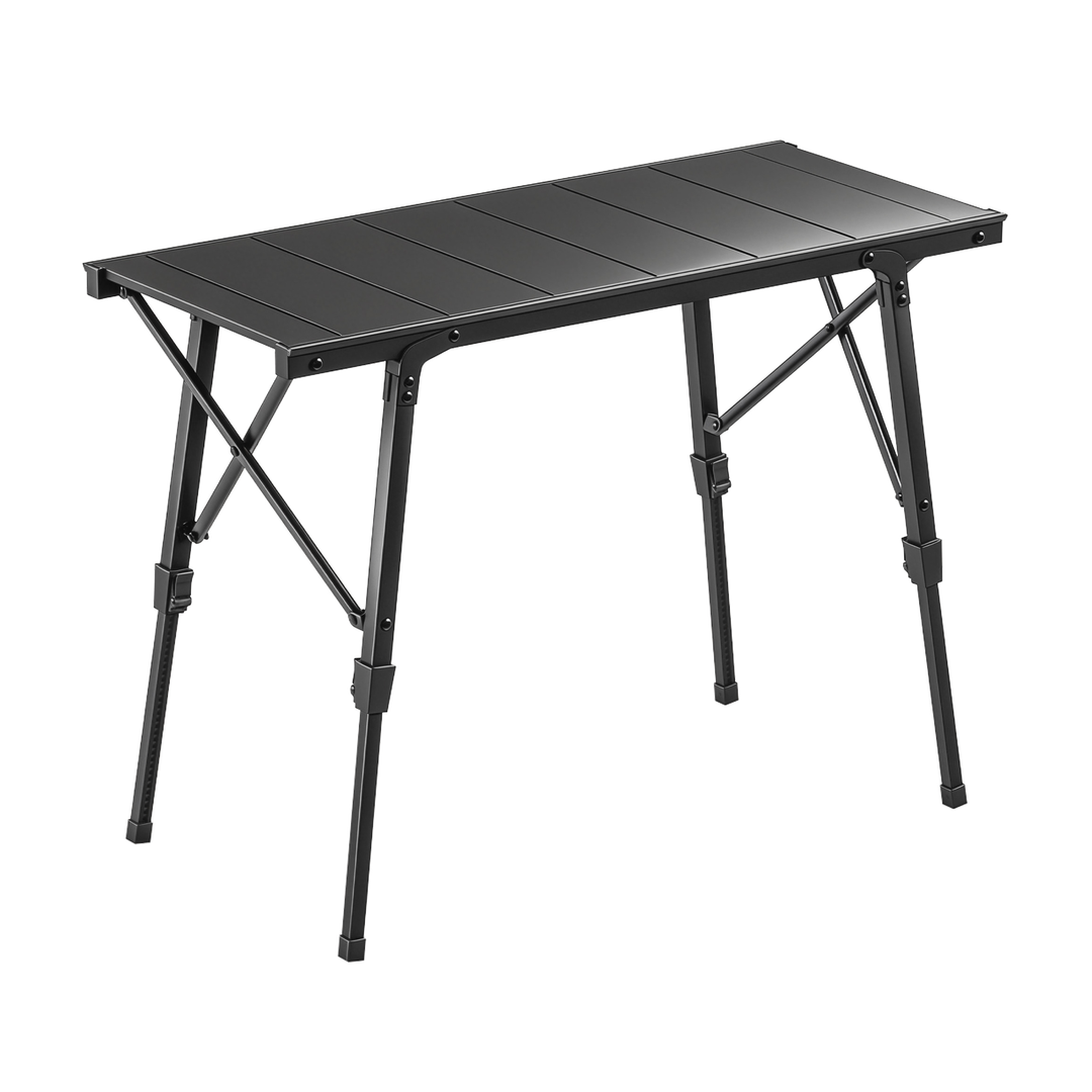 Folding Picnic Table Heavy Duty Camping Table with Removable Plates Non-slip Feet for Outdoor BBQ