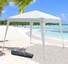 10' x 10' Arbor Barnum Folding Pop-up Garden Gazebo with Transport Bag-White
