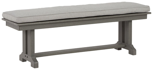 Visola - Gray - Bench With Cushion