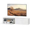 Floating TV Stand with Storage Cupboards