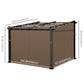 Metal Pergola with Sliding Roof Canopy, Retractable Pergola Canopy